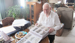 Derwin “Doc” Jones of the village of Phoenix in Oswego County has devoted most of his retirement time working on his collection of post cards. He has accumulated more than 5,000 cards. Jones has been the president of the Post Card Club of Oswego County since 2000.