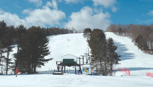 Winter is the time for downhill skiing at Snow Ridge where there are 21 runs.