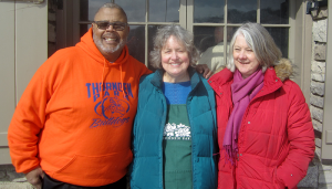 The Thornden Park Association — whose members include, from left, Earl “Gator” Darisaw, Carol Simson and Miranda Hine — continues its work to restore the venerable Syracuse park to pristine condition. Hine said next on the agenda is an amphitheater, and basketball and tennis courts. 