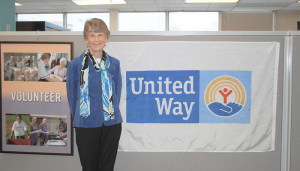 Nancy Eaton at the United Way of Central New York headquarters on James Street, Syracuse.
