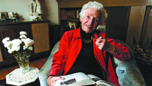 Ruth Colvin founded Literacy Volunteers, Inc. in Syracuse 1962, which in 1967 changed name to Literacy Volunteers of America, Inc. and, in 2002, merged with Laubach Literacy International to become ProLiteracy. She will be the commencement speaker at LeMoyne College in May. Photo Courtesy of LeMoyne College and ProLiteracy