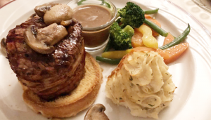 The thick cut of the fillet at In Between was cooked very well and packed a lot of flavor.