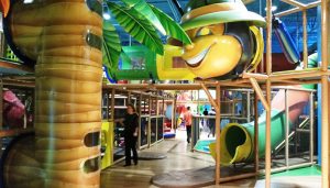 Billy Beez at Destiny USA will keep little ones through elementary age busy with its 25,000-sq.-ft. indoor play park climbing, hopping and exploring obstacles. Photo of Deborah Jeanne Sergeant.
