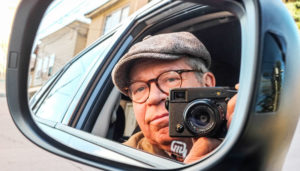 Renowned Syracuse photographer Michael Davis in a selfie.