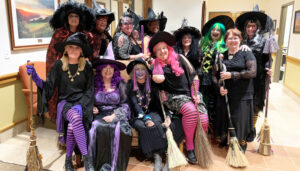 MemberS of the Sisterhood of the Traveling Broom. The group performed at 30 gigs at parades, festivals, galas, ladies’ luncheons, nursing homes and senior living centers.