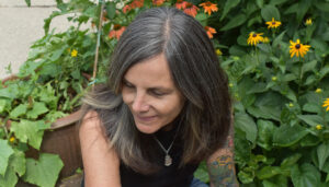 Tina Limpert, an assistant professor at SUNY College of Environmental Science and Forestry in Syracuse, decided to stop coloring her hair in January, after nearly 20 years doing so. “The gray was happening and I thought, ‘why am I fighting it?” Photo courtesy of Alexandre Leclercq.