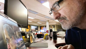 Kevin Rivoli returned to work at The Auburn Citizen newspaper on Dec. 7, after a near-fatal car accident on Aug. 3.