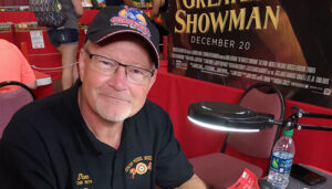 Don Kowell of Syracuse works on one of his circus models. He helped start a Circus Model Builders chapter—known as a “ring”—in Liverpool.